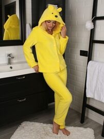 Домашний костюм Мишка-Мама желтый